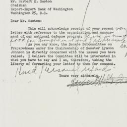 Letter: 1952 October 16