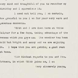 Letter: 1956 March 31