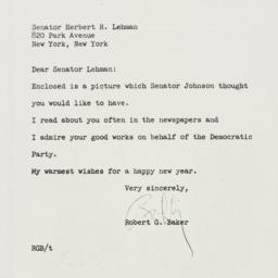 Letter: 1960 January 6