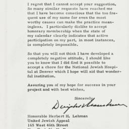 Letter: 1962 July 2
