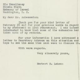 Letter: 1950 March 4
