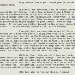 Letter: 1935 November 27