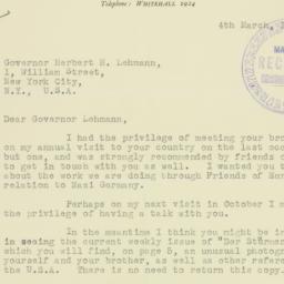 Letter: 1937 March 4