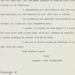 Letter: 1936 November 4