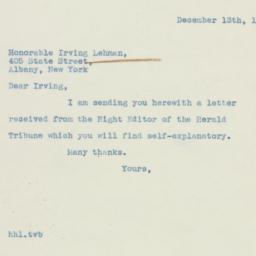 Letter: 1937 December 13