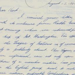 Letter: 1935 August 17