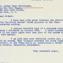 Letter: 1941 November 7