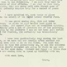 Letter: 1952 March 29