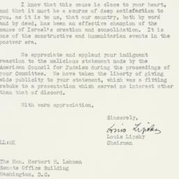 Letter: 1952 August 5