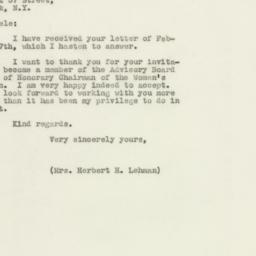 Letter: 1947 March 4