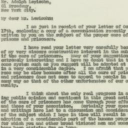 Letter: 1929 October 23