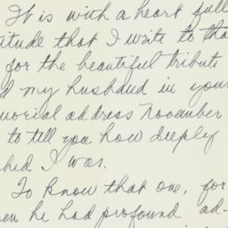 Letter: 1954 November 22