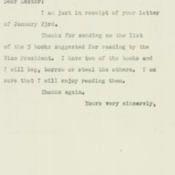 Letter: 1952 January 28