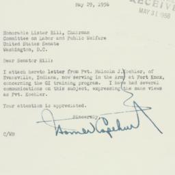 Letter: 1956 May 29