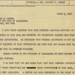 Telegram: 1955 March 2