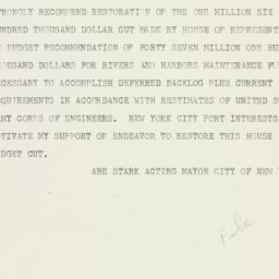Telegram: 1955 June 29