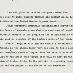 Press Release: 1932 Februar...