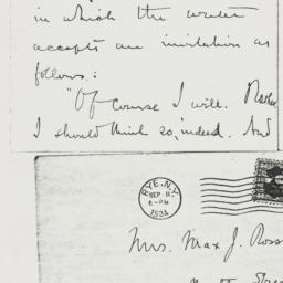 Letter: 1934 September 11