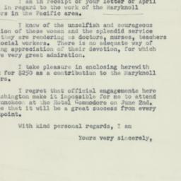 Letter: 1951 April 27