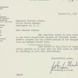 Letter: 1956 January 31