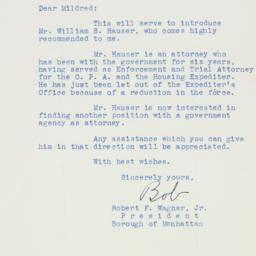 Letter: 1950 August 14