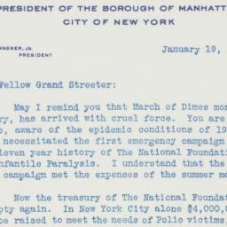 Letter: 1950 January 19