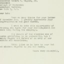 Letter: 1950 November 14