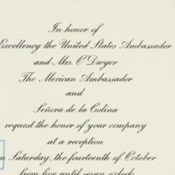 Invitation: 1950 October 6