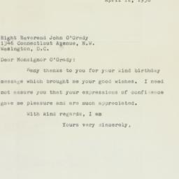 Letter: 1958 April 12