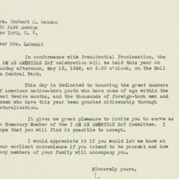 Letter: 1948 April 20