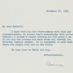 Letter: 1954 November 24