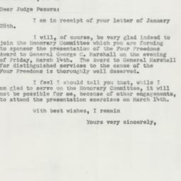 Letter: 1952 January 31