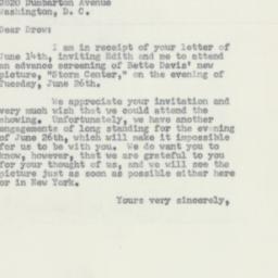 Letter: 1956 June 18