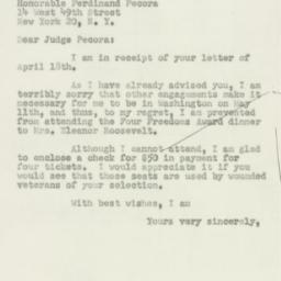 Letter: 1950 April 26