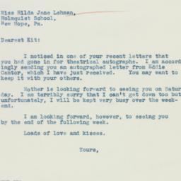 Letter: 1935 December 13
