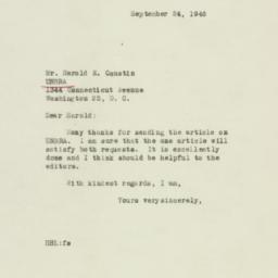 Letter: 1946 September 24