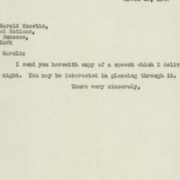 Letter: 1947 April 10