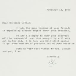 Letter: 1963 February 13