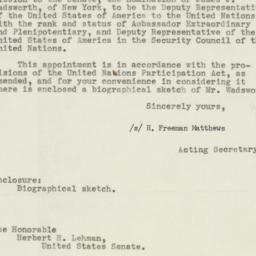 Letter: 1953 February 2