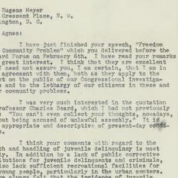 Letter: 1954 February 23