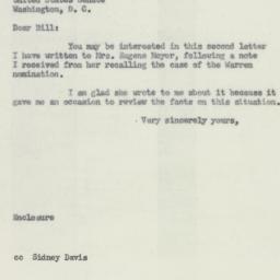 Letter: 1954 August 14