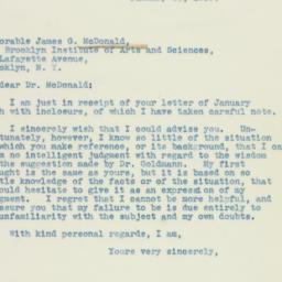 Letter: 1939 January 28