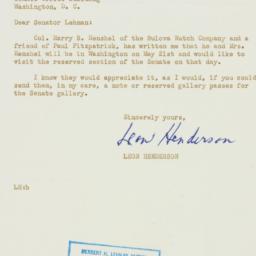 Letter: 1952 May 5