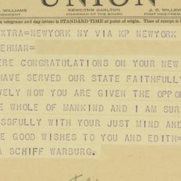 Telegram: 1942 November 23