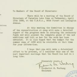 Letter: 1938 April 6