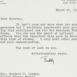 Letter: 1951 March 14