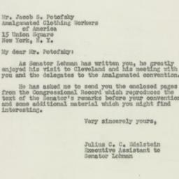 Letter: 1950 June 5