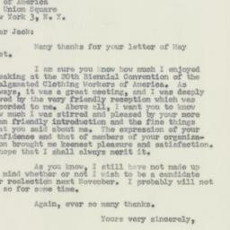 Letter: 1956 June 4