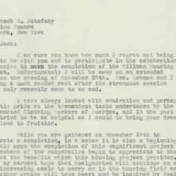Letter: 1951 November 1