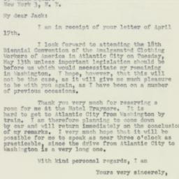 Letter: 1952 April 21